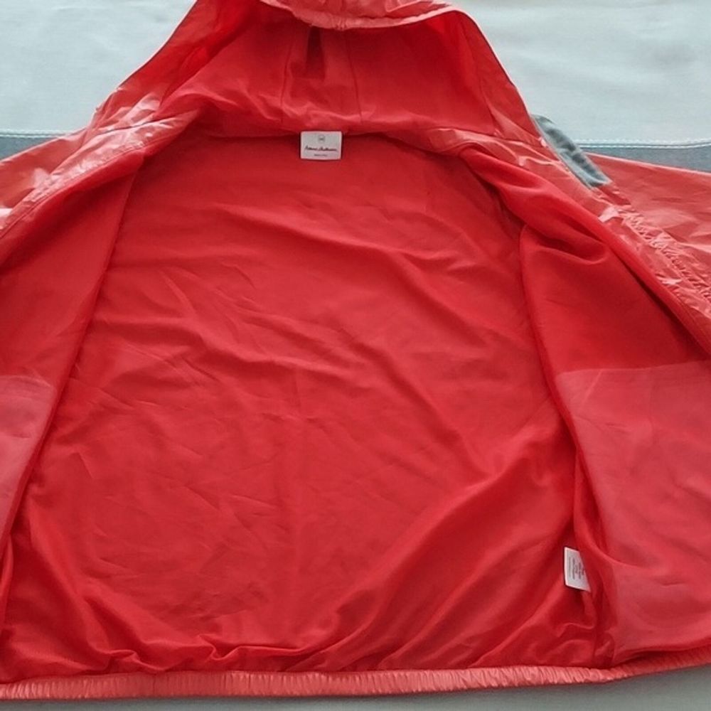Hanna Andersson Unisex Youth Burnt Orange Windbreaker Hooded Jacket Size 160 12 - Picture 11 of 14